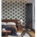 Art deco wallpaper fans black and white