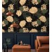 Dark floral wallpaper, moody flowers and leaves