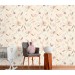 Wallpaper pastel flowers Baby girl nursery wall decor