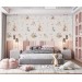 Girls nursery forest animals wallpaper