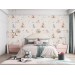 Girls nursery forest animals wallpaper