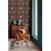 Art nouveau wallpaper vintage floral ornament