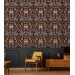 Art nouveau wallpaper vintage floral ornament