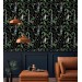 Dark botanical wallpaper Forest animals