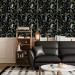 Dark botanical wallpaper Forest animals