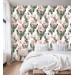 Cactus wallpaper, watercolor flowers accent wallpaper