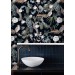 Dark floral wallpaper with peacocks | Birds accent wall