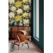 Floral wallpaper large chrysanthemums flowers