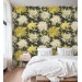 Floral wallpaper large chrysanthemums flowers