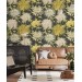 Floral wallpaper large chrysanthemums flowers