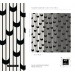 Modern wallpaper, black and white geometric pattern