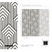 Modern geometric wallpaper, Art Deco statement accent wall