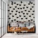 Modern wallpaper, black and white geometric pattern