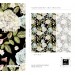 Dark floral wallpaper large watercolor flowers