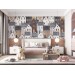 Kids wallpaper houses, baby room decor