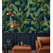 Tropical wallpaper, lush greenery, palm leaves