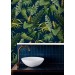 Tropical wallpaper, lush greenery, palm leaves