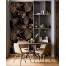 Tropical dark wallpaper palm leaves