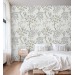 Vintage style Chinoiserie wallpaper blooming trees