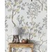 Vintage style Chinoiserie wallpaper blooming trees