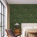 Dark green botanical wallpaper vintage style