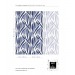 Abstract leaves wallpaper, blue watercolor foliage