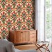 Boho ethnic wallpaper botanical motives
