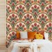 Boho ethnic wallpaper botanical motives