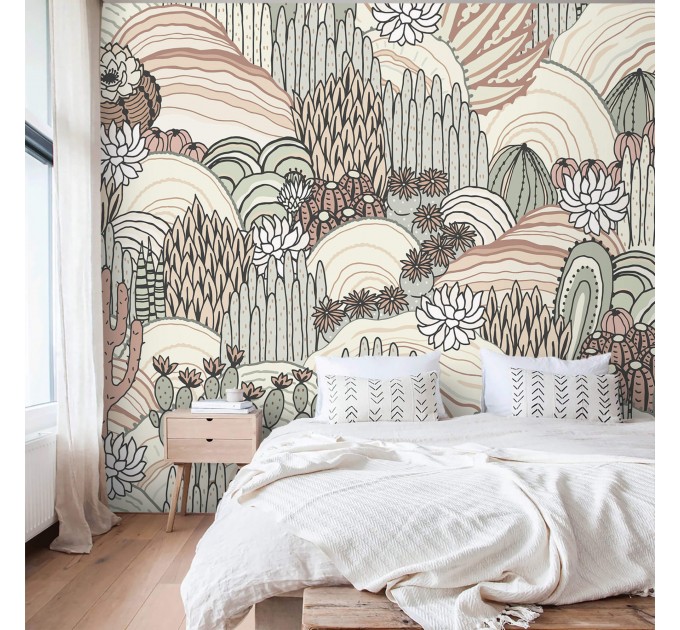 Desert plants wallpaper cacti and succulents