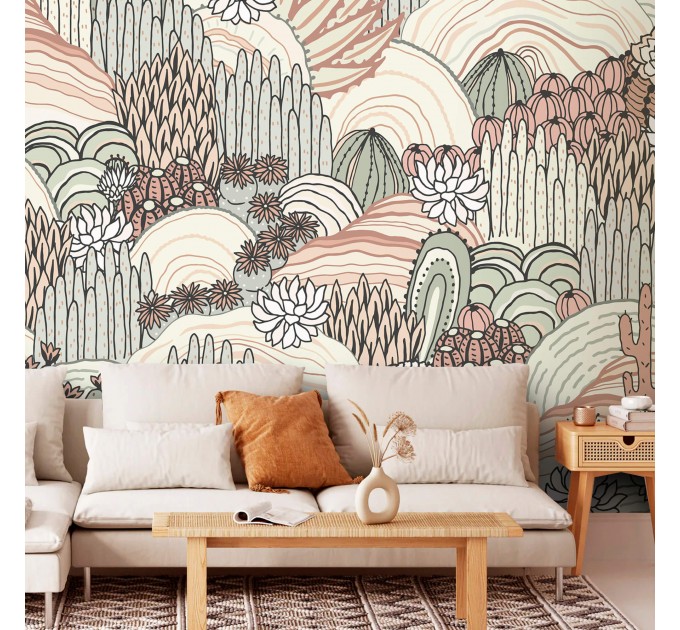 Desert plants wallpaper cacti and succulents