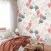 Boho cactus wallpaper Desert plants accent wall