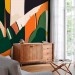 Abstract tropical wall mural Colorful and vibrant wallpaper