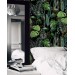Botanical wallpaper dark green tropical leaves