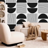 Modern wallpaper geometric shapes
