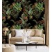Dark tropical wallpaper jungles Palms and banana leaves