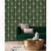 Art deco wallpaper dark green gold non metallic