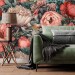 Floral wallpaper Large pastel peony flowers