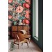 Floral wallpaper Large pastel peony flowers