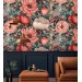Floral wallpaper Large pastel peony flowers