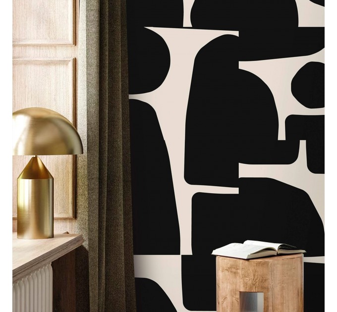 Modern wallpaper, abstract geometric shapes