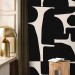 Modern wallpaper, abstract geometric shapes