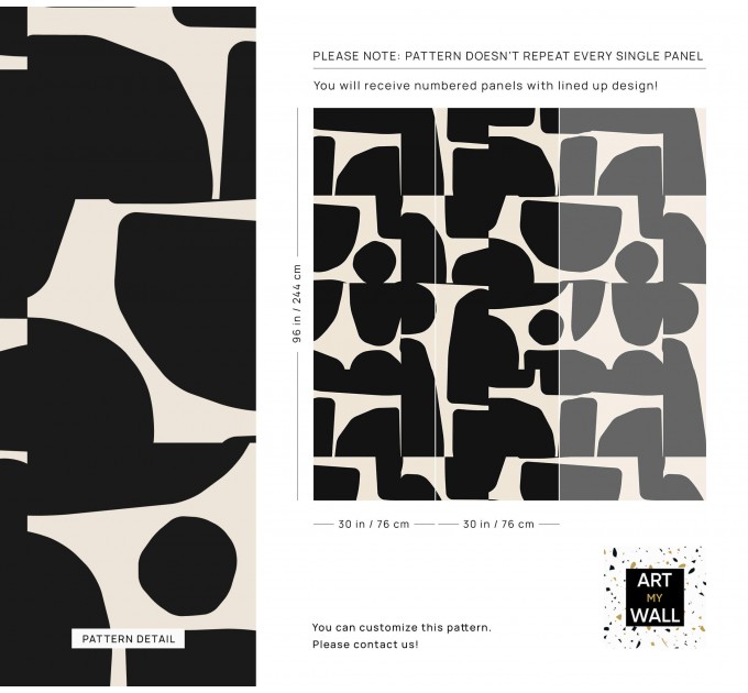 Modern wallpaper, abstract geometric shapes