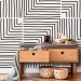 Geometric wallpaper minimalist lines, accent wallpaper