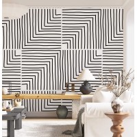 Geometric wallpaper minimalist lines, accent wallpaper