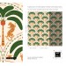 Tropical wallpaper palms and jaguars Vibrant accent wall