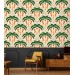 Tropical wallpaper palms and jaguars Vibrant accent wall