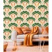 Tropical wallpaper palms and jaguars Vibrant accent wall
