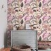 Tropical wallpaper exotic flowers, pink orchids