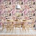 Tropical wallpaper exotic flowers, pink orchids