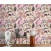 Tropical wallpaper exotic flowers, pink orchids
